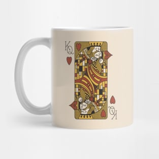 The Kiss Playing Card Klimt Light by Tobe Fonseca Mug